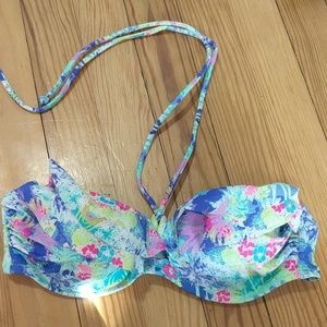 Victoria's Secret Ruffle Bikini Top size 32B